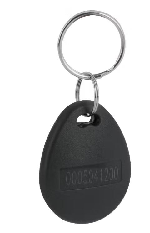 125kHz RFID kulcskarik�s k�rtya HT4168 chippel, fekete, IDT-2000EM-bk